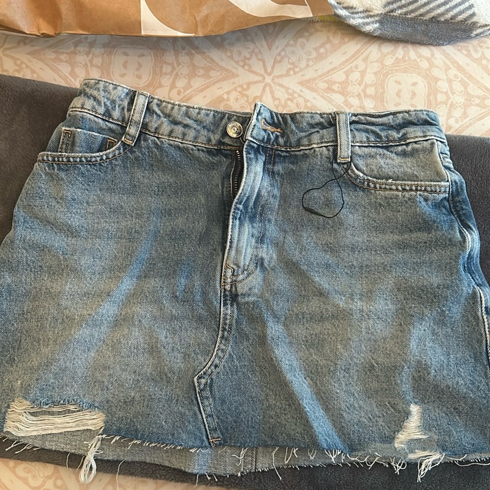 Zara denim skirt